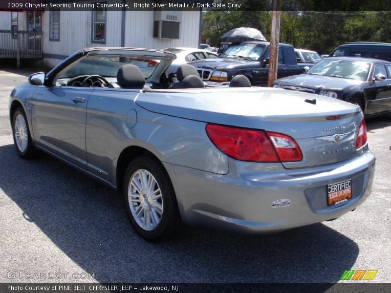 Bright Silver Metallic / Dark Slate Gray 2009 Chrysler Sebring Touring Convertible
