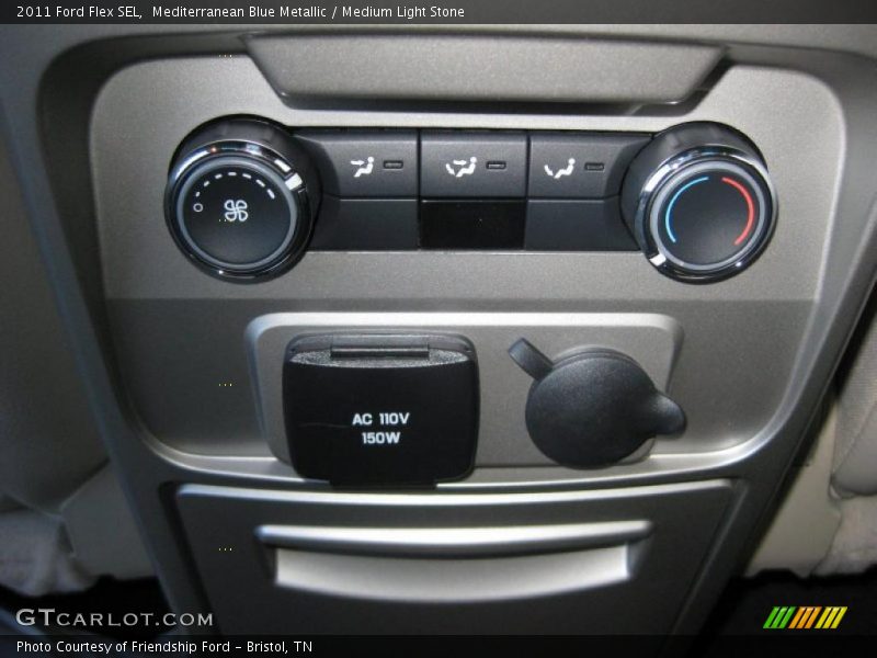Mediterranean Blue Metallic / Medium Light Stone 2011 Ford Flex SEL