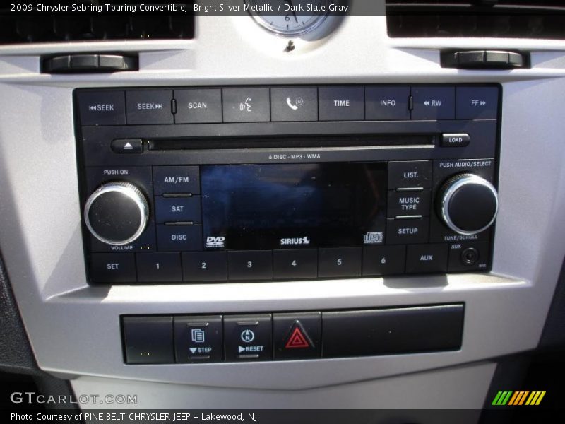 Bright Silver Metallic / Dark Slate Gray 2009 Chrysler Sebring Touring Convertible