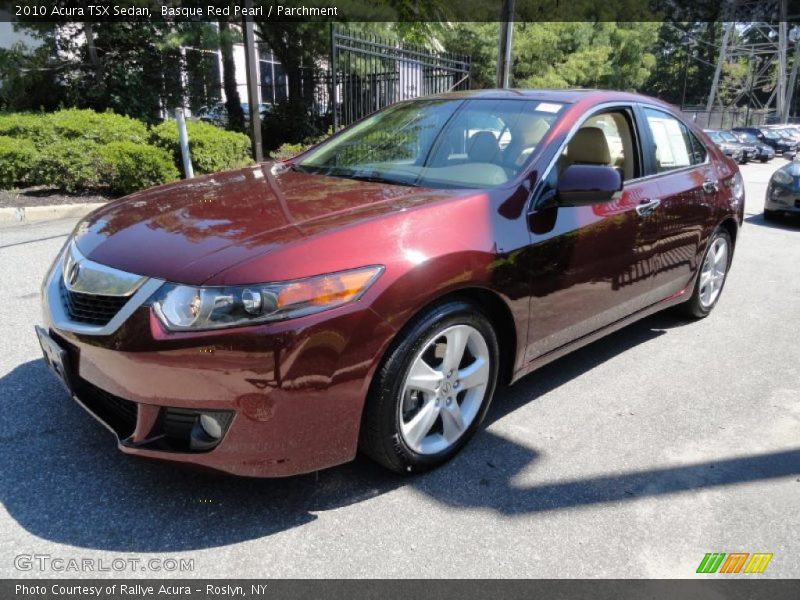 Basque Red Pearl / Parchment 2010 Acura TSX Sedan