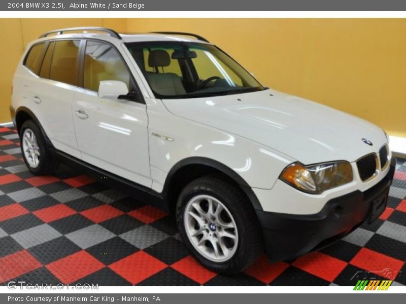 Alpine White / Sand Beige 2004 BMW X3 2.5i