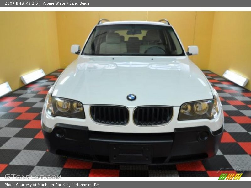 Alpine White / Sand Beige 2004 BMW X3 2.5i
