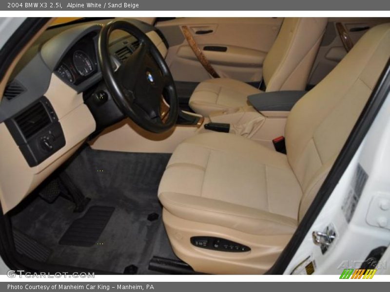 Alpine White / Sand Beige 2004 BMW X3 2.5i