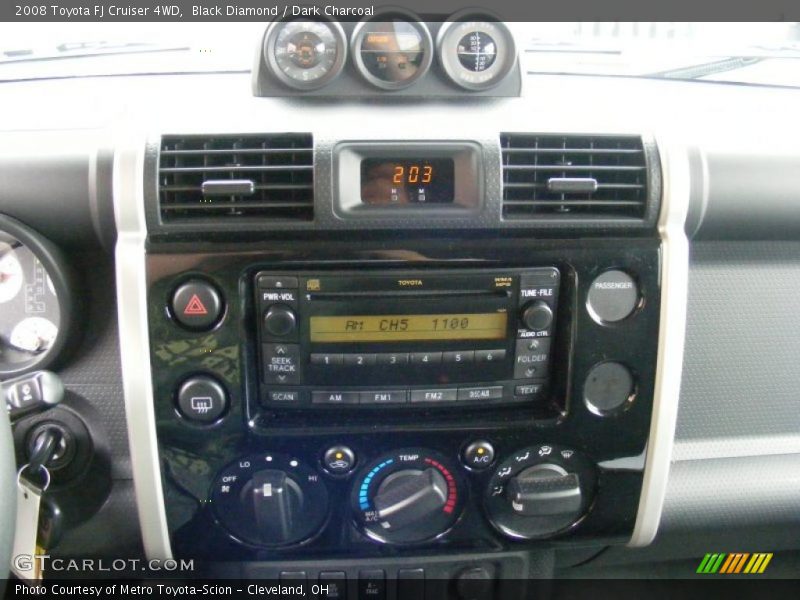 Black Diamond / Dark Charcoal 2008 Toyota FJ Cruiser 4WD