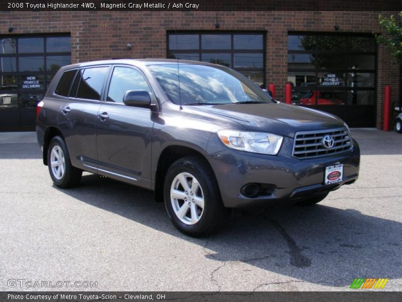 Magnetic Gray Metallic / Ash Gray 2008 Toyota Highlander 4WD