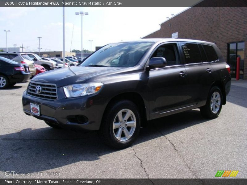 Magnetic Gray Metallic / Ash Gray 2008 Toyota Highlander 4WD
