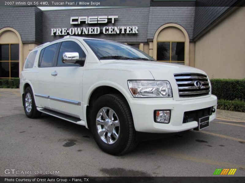 Tuscan Pearl / Willow Beige 2007 Infiniti QX 56 4WD