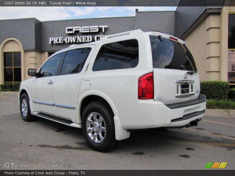 Tuscan Pearl / Willow Beige 2007 Infiniti QX 56 4WD