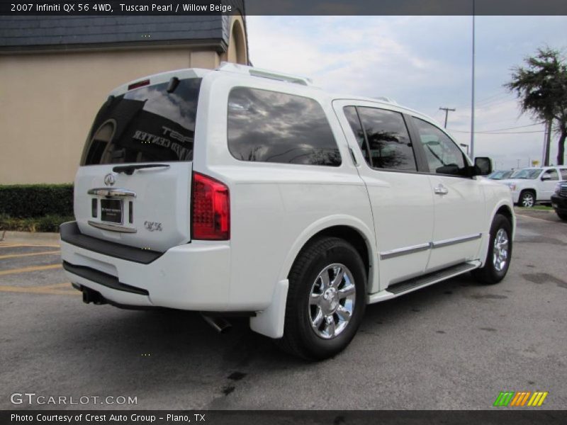 Tuscan Pearl / Willow Beige 2007 Infiniti QX 56 4WD