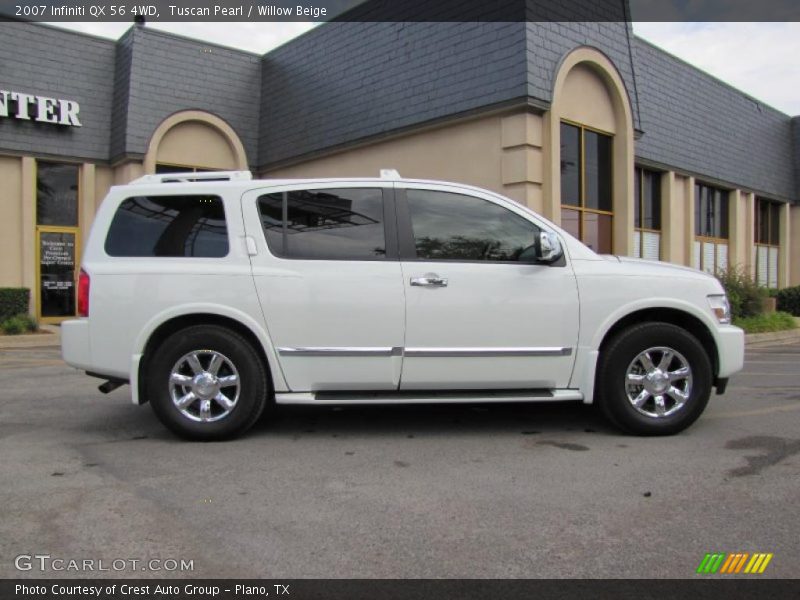 Tuscan Pearl / Willow Beige 2007 Infiniti QX 56 4WD