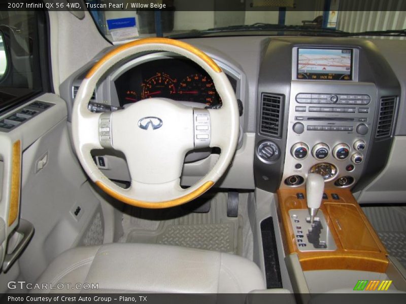 Tuscan Pearl / Willow Beige 2007 Infiniti QX 56 4WD