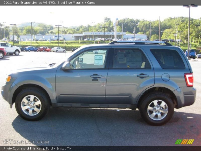 Steel Blue Metallic / Camel 2011 Ford Escape Limited V6 4WD