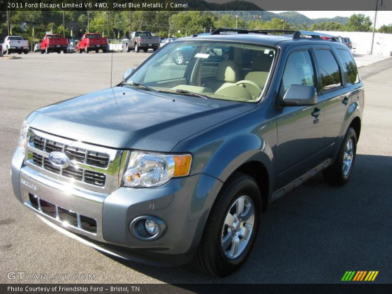 Steel Blue Metallic / Camel 2011 Ford Escape Limited V6 4WD