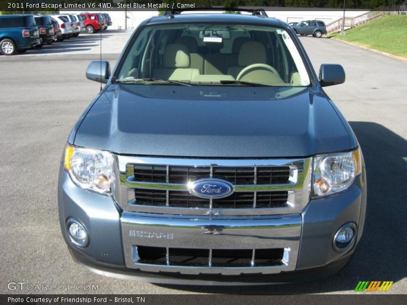 Steel Blue Metallic / Camel 2011 Ford Escape Limited V6 4WD