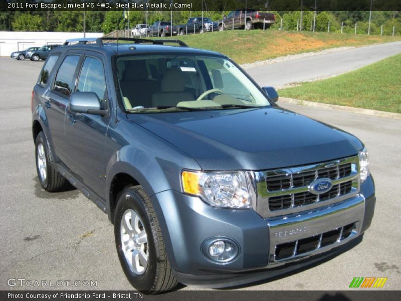 Steel Blue Metallic / Camel 2011 Ford Escape Limited V6 4WD