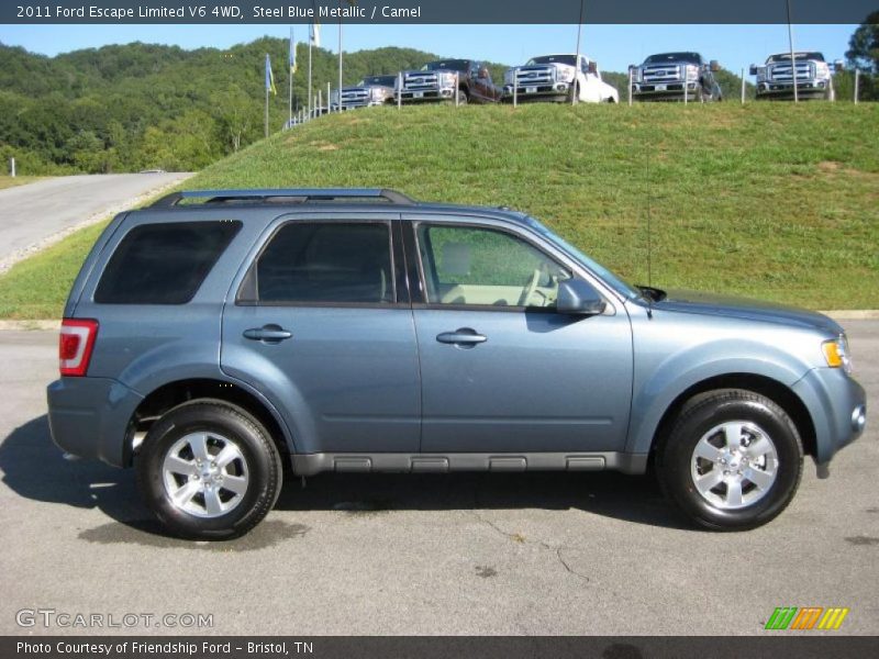 Steel Blue Metallic / Camel 2011 Ford Escape Limited V6 4WD