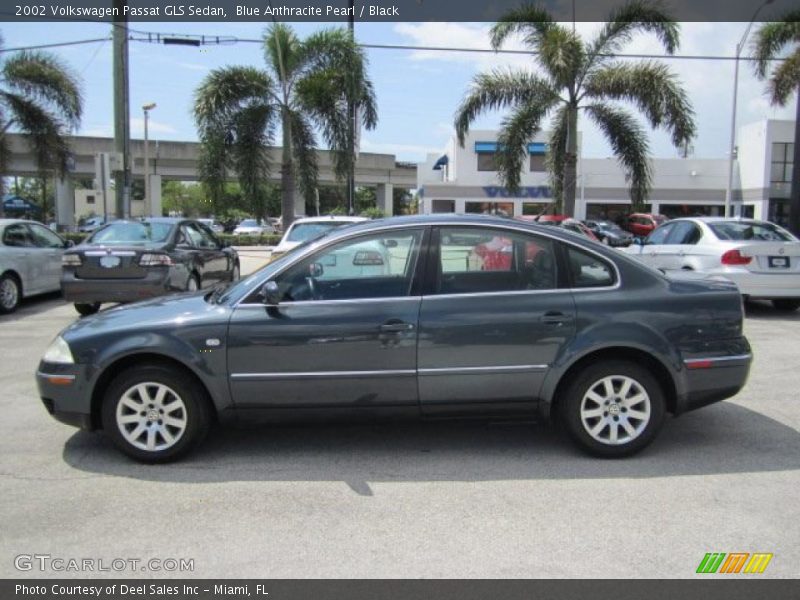 Blue Anthracite Pearl / Black 2002 Volkswagen Passat GLS Sedan