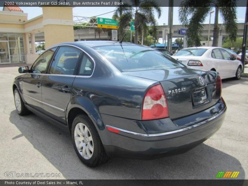 Blue Anthracite Pearl / Black 2002 Volkswagen Passat GLS Sedan