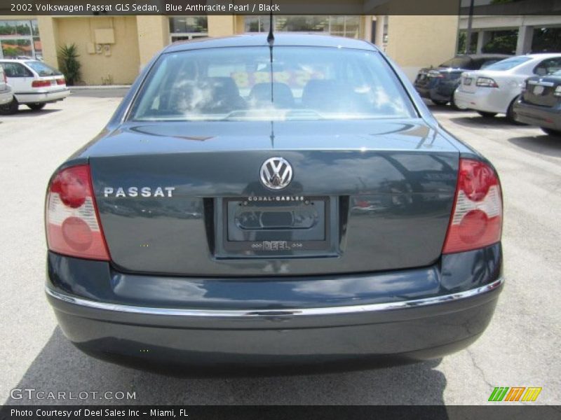 Blue Anthracite Pearl / Black 2002 Volkswagen Passat GLS Sedan