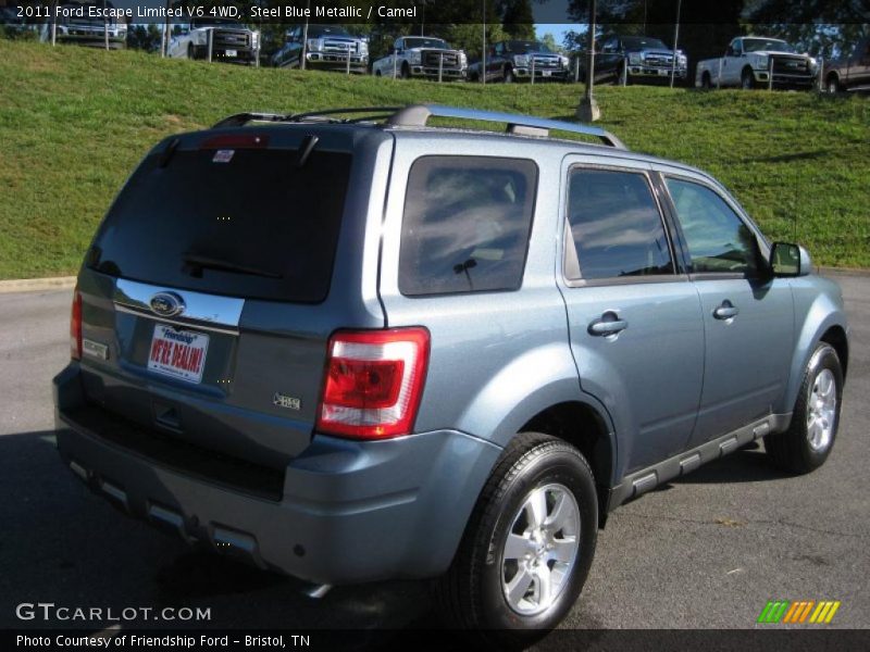 Steel Blue Metallic / Camel 2011 Ford Escape Limited V6 4WD