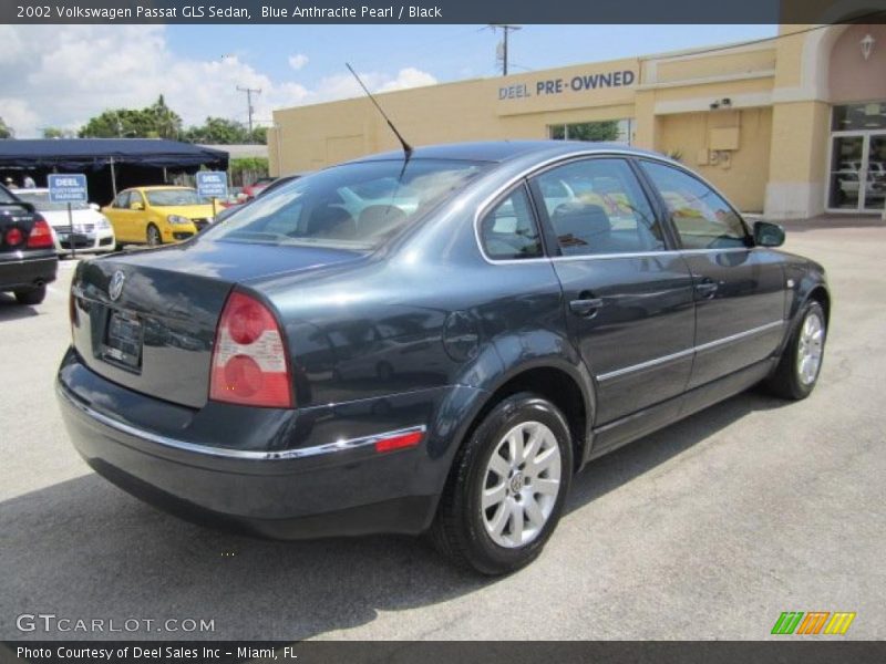 Blue Anthracite Pearl / Black 2002 Volkswagen Passat GLS Sedan
