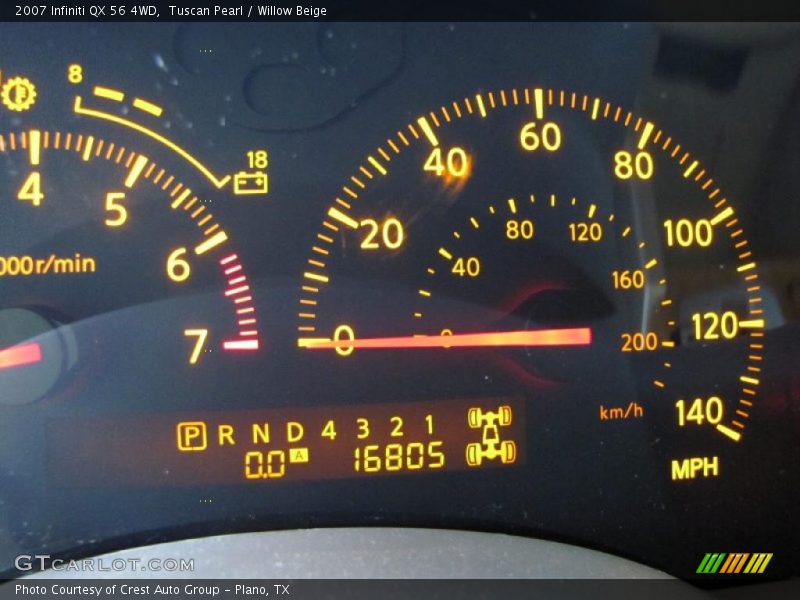 Tuscan Pearl / Willow Beige 2007 Infiniti QX 56 4WD