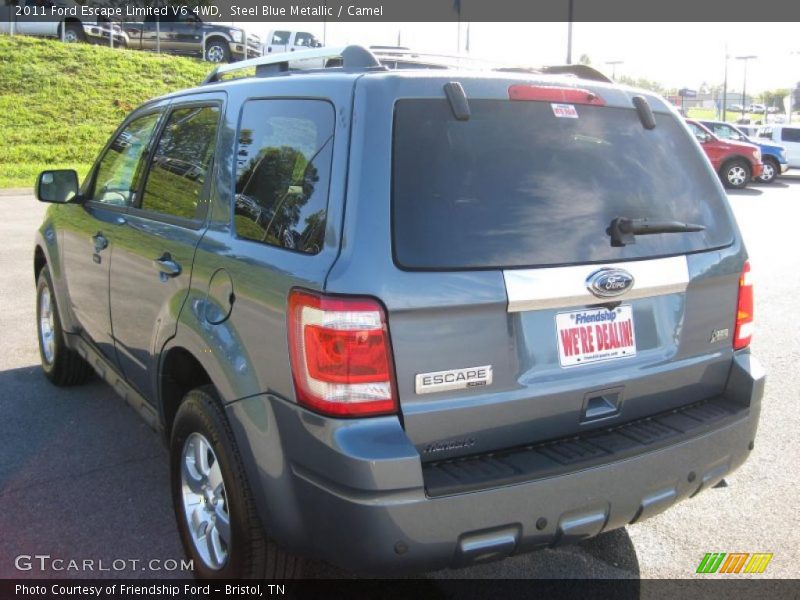 Steel Blue Metallic / Camel 2011 Ford Escape Limited V6 4WD