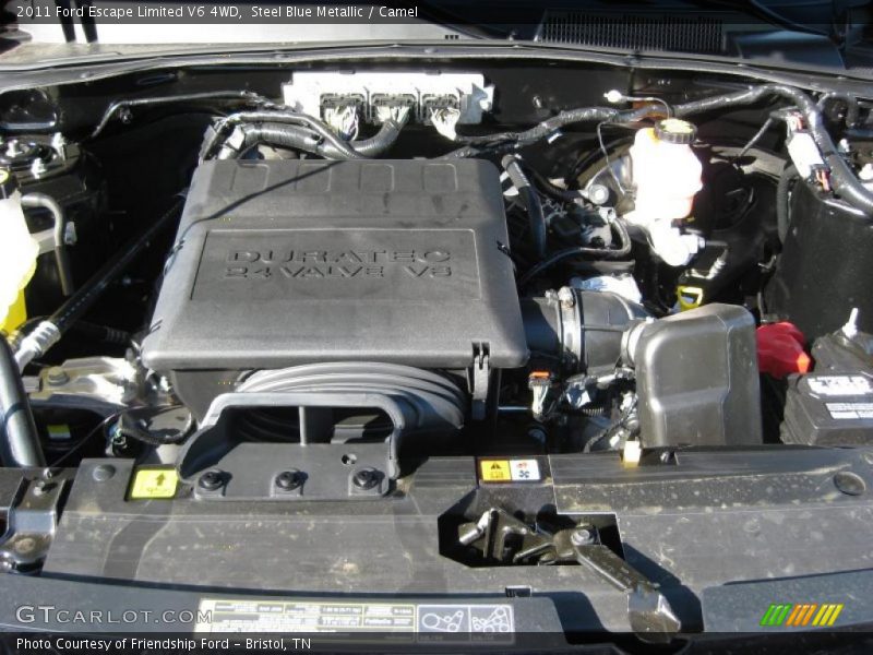 Steel Blue Metallic / Camel 2011 Ford Escape Limited V6 4WD