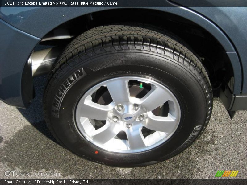 Steel Blue Metallic / Camel 2011 Ford Escape Limited V6 4WD