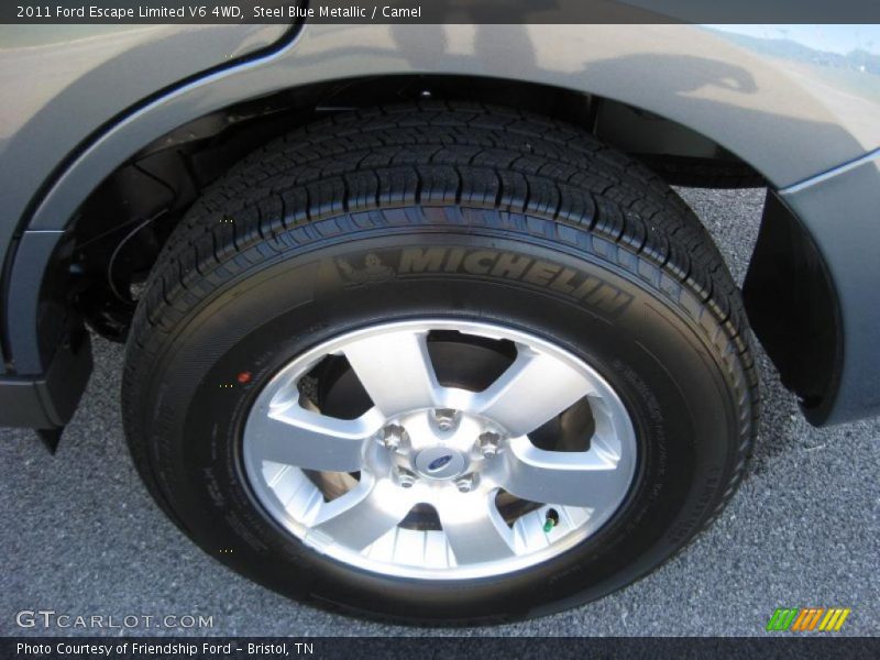 Steel Blue Metallic / Camel 2011 Ford Escape Limited V6 4WD