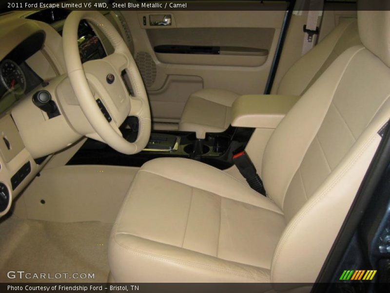 Steel Blue Metallic / Camel 2011 Ford Escape Limited V6 4WD