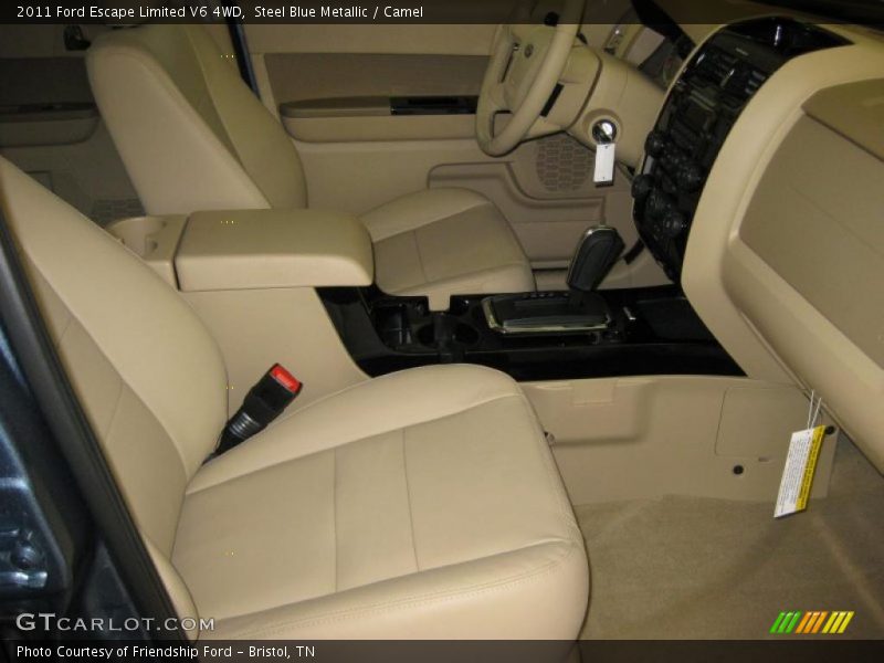 Steel Blue Metallic / Camel 2011 Ford Escape Limited V6 4WD