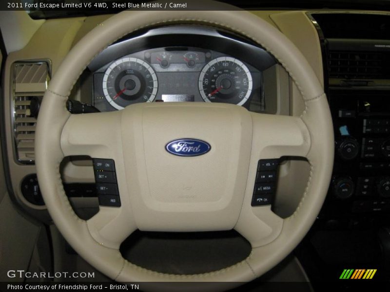 Steel Blue Metallic / Camel 2011 Ford Escape Limited V6 4WD