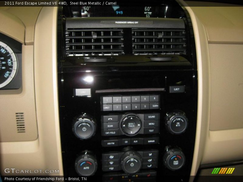 Steel Blue Metallic / Camel 2011 Ford Escape Limited V6 4WD