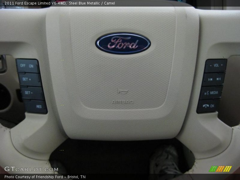 Steel Blue Metallic / Camel 2011 Ford Escape Limited V6 4WD