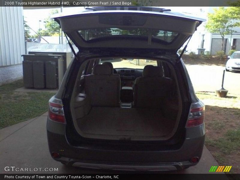 Cypress Green Pearl / Sand Beige 2008 Toyota Highlander Hybrid 4WD