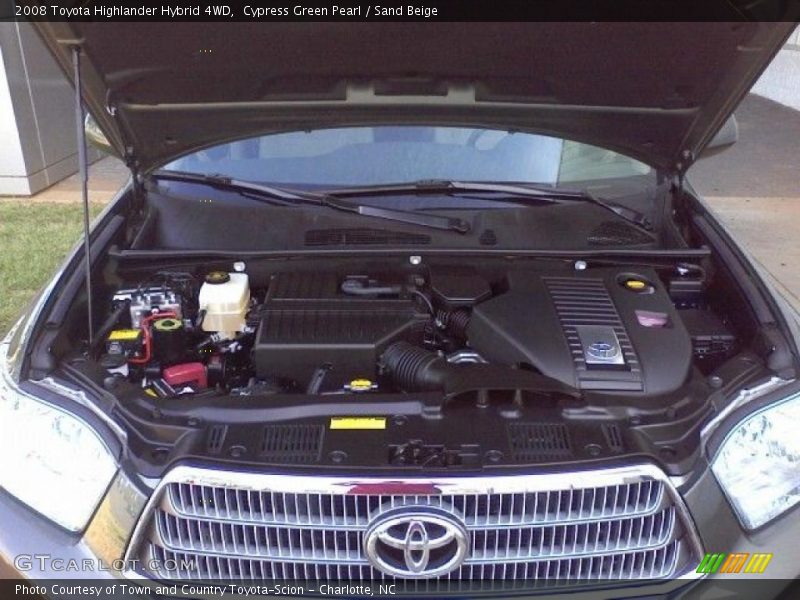 Cypress Green Pearl / Sand Beige 2008 Toyota Highlander Hybrid 4WD