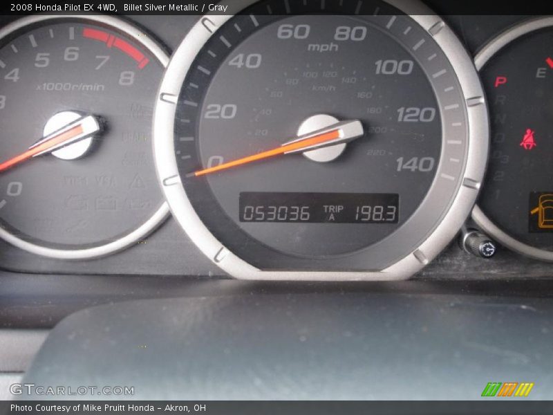Billet Silver Metallic / Gray 2008 Honda Pilot EX 4WD