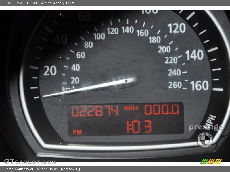 Alpine White / Terra 2007 BMW X3 3.0si