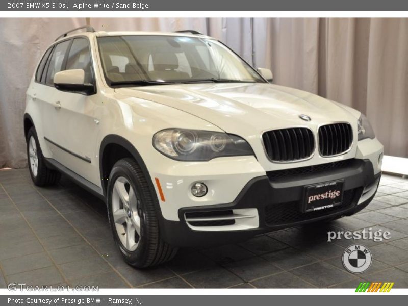 Alpine White / Sand Beige 2007 BMW X5 3.0si