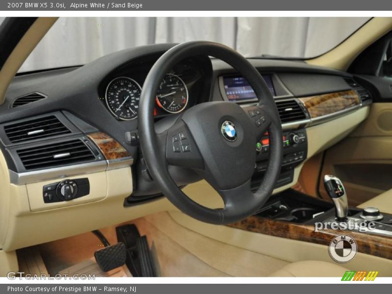 Alpine White / Sand Beige 2007 BMW X5 3.0si