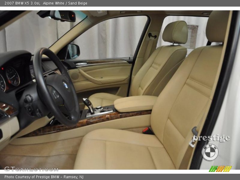 Alpine White / Sand Beige 2007 BMW X5 3.0si