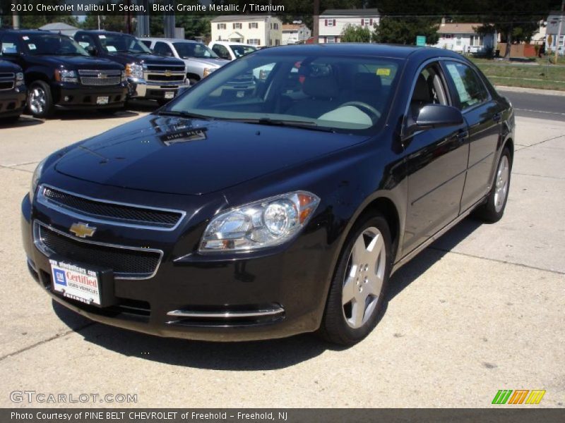 Black Granite Metallic / Titanium 2010 Chevrolet Malibu LT Sedan