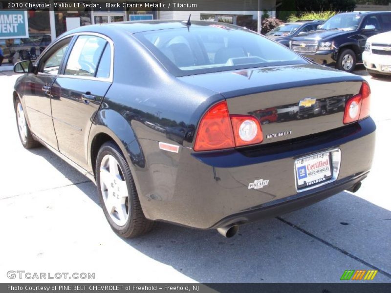Black Granite Metallic / Titanium 2010 Chevrolet Malibu LT Sedan