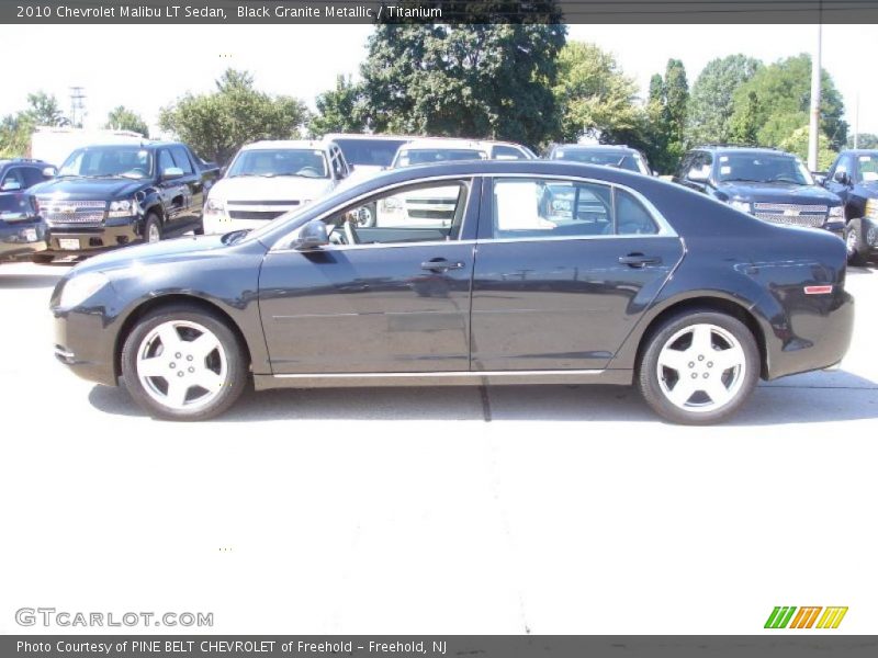 Black Granite Metallic / Titanium 2010 Chevrolet Malibu LT Sedan