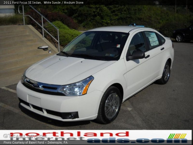 White Suede / Medium Stone 2011 Ford Focus SE Sedan