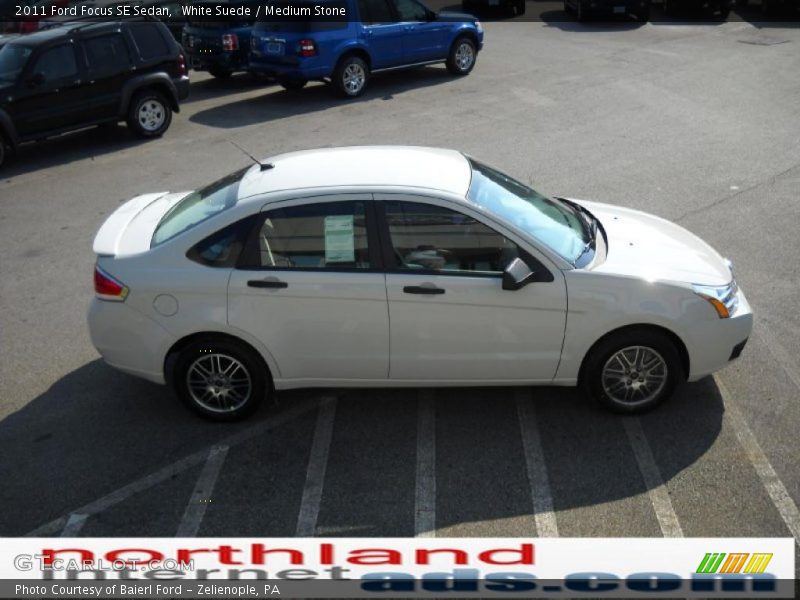 White Suede / Medium Stone 2011 Ford Focus SE Sedan