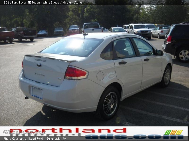 White Suede / Medium Stone 2011 Ford Focus SE Sedan
