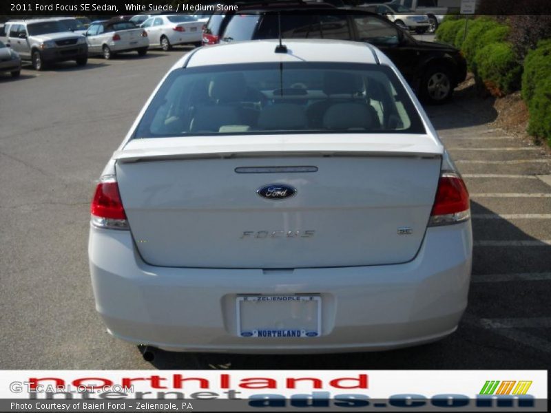 White Suede / Medium Stone 2011 Ford Focus SE Sedan