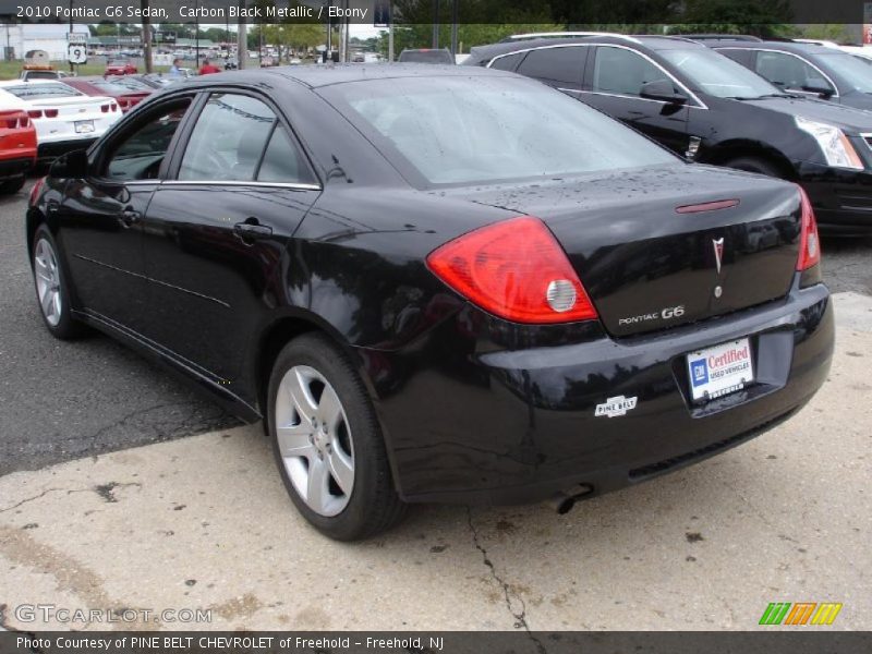 Carbon Black Metallic / Ebony 2010 Pontiac G6 Sedan